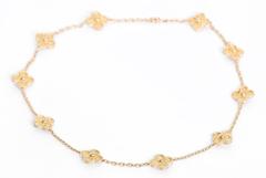Van Cleef & Arpels 10 Motiv Vintage Alhambra Halskette