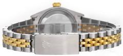 Rolex Lady's Yellow Gold Stainless Steel Datejust Wristwatch Ref 69173