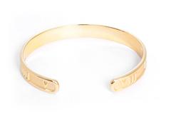 Tiffany & Co. Gold Atlas Cuff Bangle Bracelet