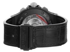 Hublot Black Ceramic Black Magic Big Bang Aero Bang Skeleton Dial Wristwatch