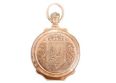 Rockford Yellow Gold Box Hinge Hunter Case Pocket Watch