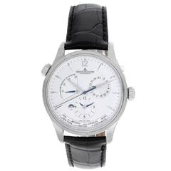 Jaeger-LeCoultre Stainless Steel Master Geographic Automatic Wristwatch