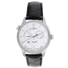 Jaeger-LeCoultre Stainless Steel Master Geographic Automatic Wristwatch 