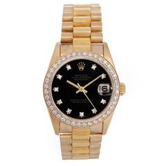 Rolex Yellow Gold Datejust Automatic Wristwatch Ref 68278