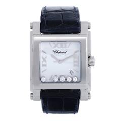 Chopard Ladies Stainless Steel Happy Sport Diamond Quartz Wristwatch Ref 28/8447