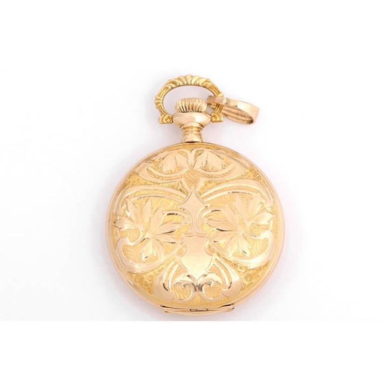Vintage Waltham Yellow Gold Ladies Pendant Watch at 1stDibs waltham