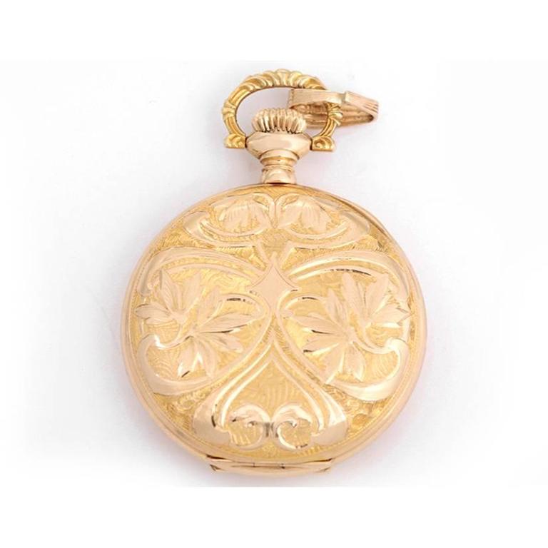 Vintage Waltham Yellow Gold Ladies Pendant Watch at 1stDibs waltham