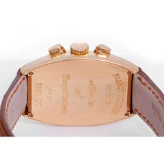 Franck Muller Rose Gold Chronograph Automatic Winding Wristwatch 5850 CC