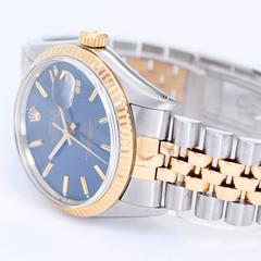 Rolex Yellow Gold Stainless Steel Datejust Automatic Wristwatch Model 16013