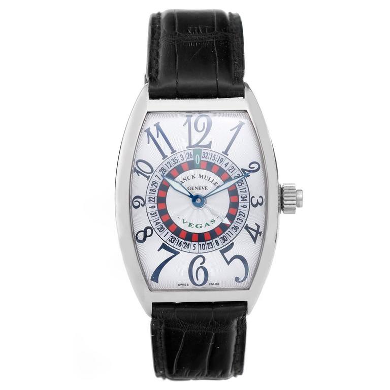 Franck Muller White Gold Vegas Roulette Wheel Automatic Wristwatch Ref