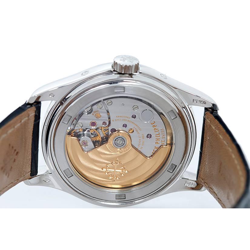 Women's or Men's Patek Philippe Platinum Annual Moonphase Automatic Wristwatch 5056P or 5056-P 