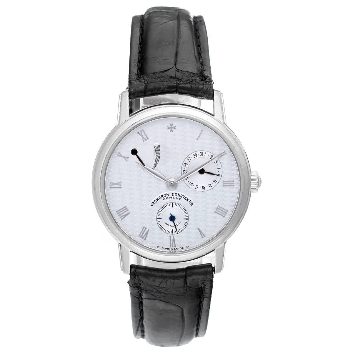Vacheron Constantin White Patrimony Power Reserve Automatic Wristwatch 
