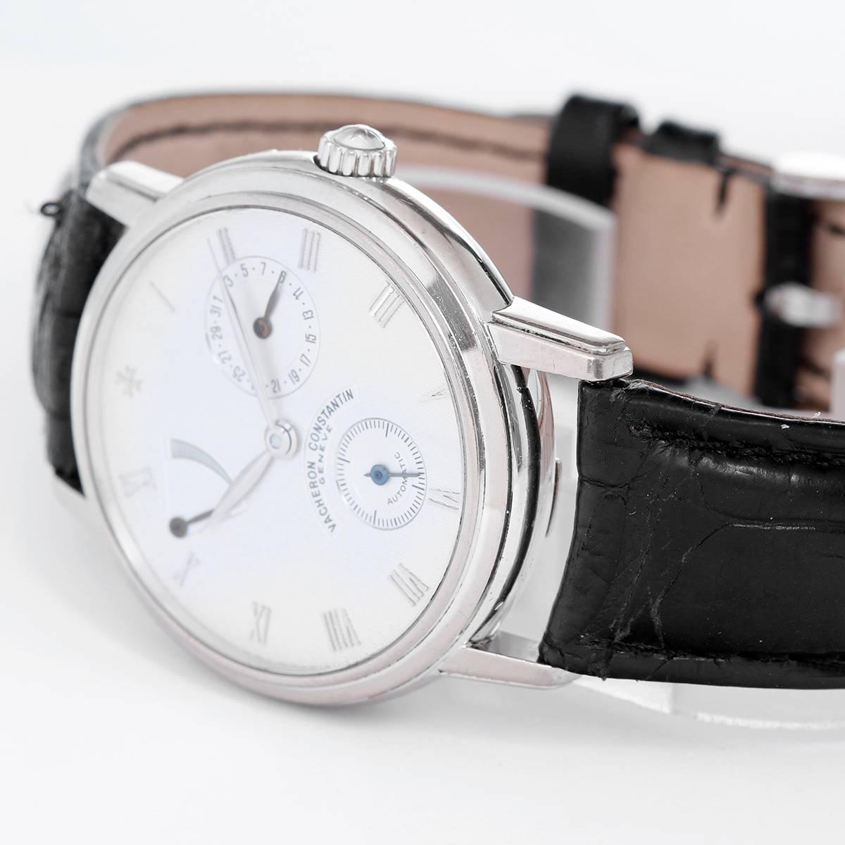 Women's or Men's Vacheron Constantin White Patrimony Power Reserve Automatic Wristwatch 