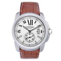 Cartier Stainless Steel Calibre de Cartier Automatic Wristwatch