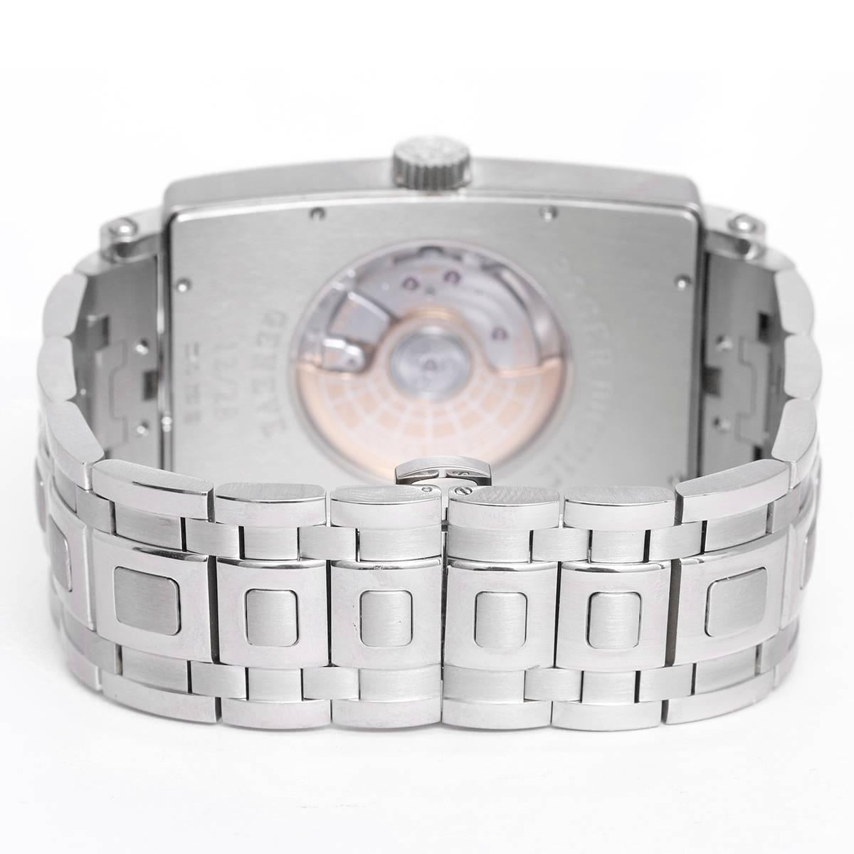 Roger Dubuis Much More 18k White Gold Men's Limited Edition Watch -  Automatic winding. 18k white gold case (34mm x 46mm). Bracelet will fit 7¼ wrist. Silvered dial with Roman numerals. Roger Dubuis 18k white gold bracelet. Pre-owned with box and