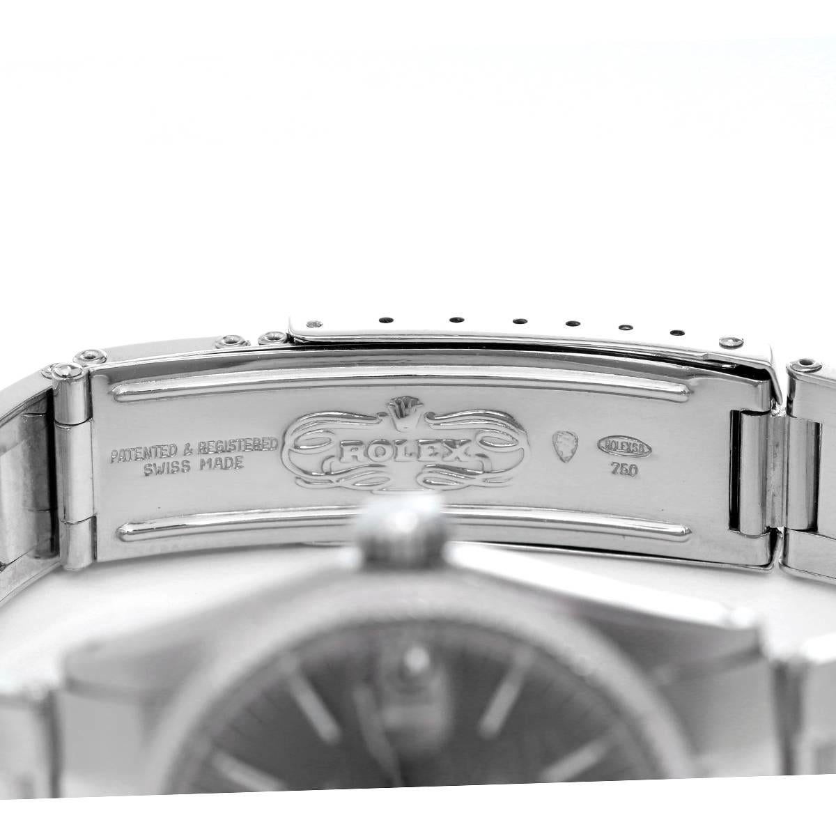 Women's or Men's Rolex Stainless Steel Datejust Midsize Automatic Wristwatch 