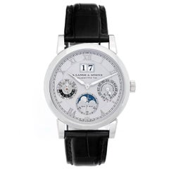 A. Lange & Sohne Platinum Langematik Perpetual Automatic Wristwatch Ref 310.025