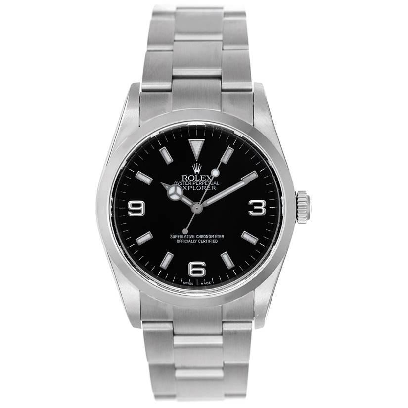 Rolex Explorer Stainless Steel Men's Watch 114270