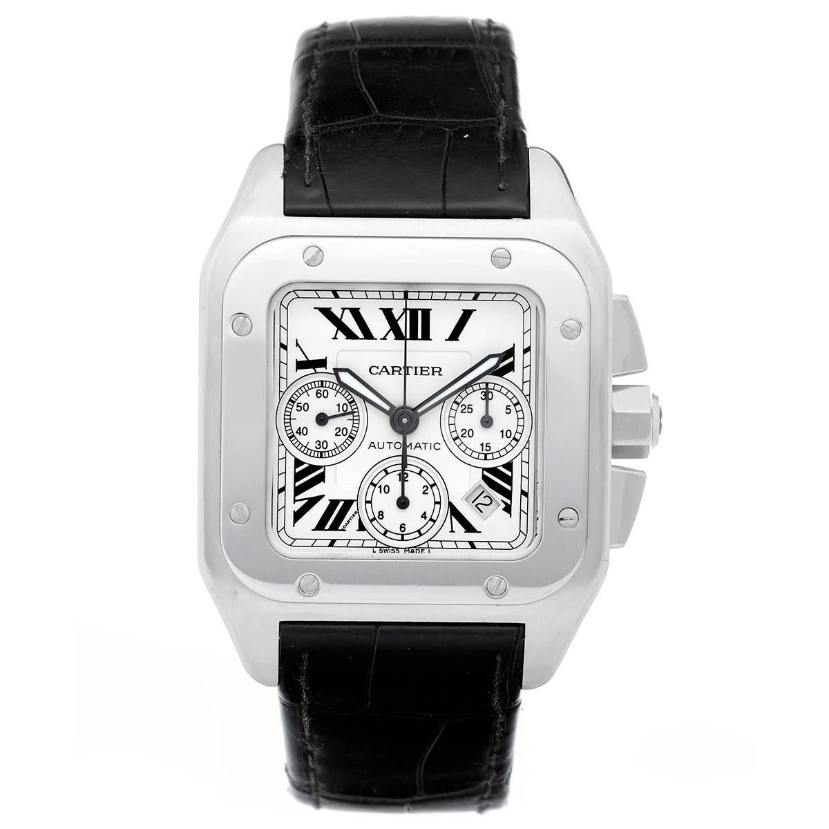 Cartier Santos 100 XL Chronograph Automatic Wristwatch Model 2740
