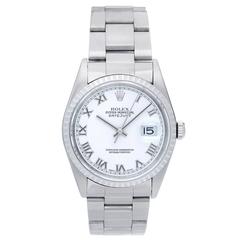 Rolex Stainless Steel Datejust Automatic Wristwatch Model 16220