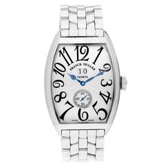 Franck Muller Stainless Steel Cintree Curvex 6850 S6 GG Automatic Wristwatch