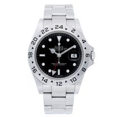 Rolex Explorer II Men's Stainless Steel Watch 16570 Black Dial with Date