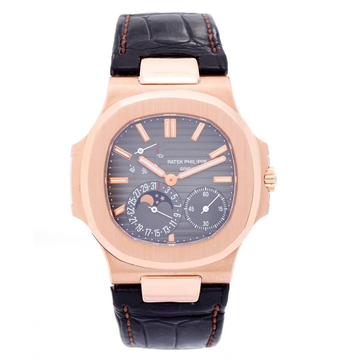 Patek Philippe & Co. Nautilus Rose Gold Automatic Wristwatch Model 5712R