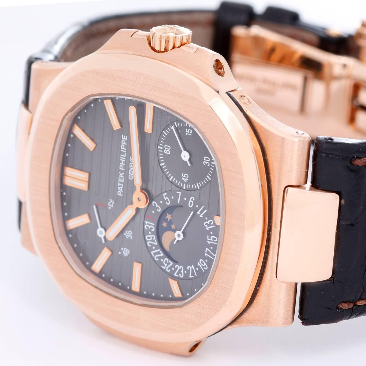 Women's or Men's Patek Philippe & Co. Nautilus Rose Gold Automatic Wristwatch Model 5712R