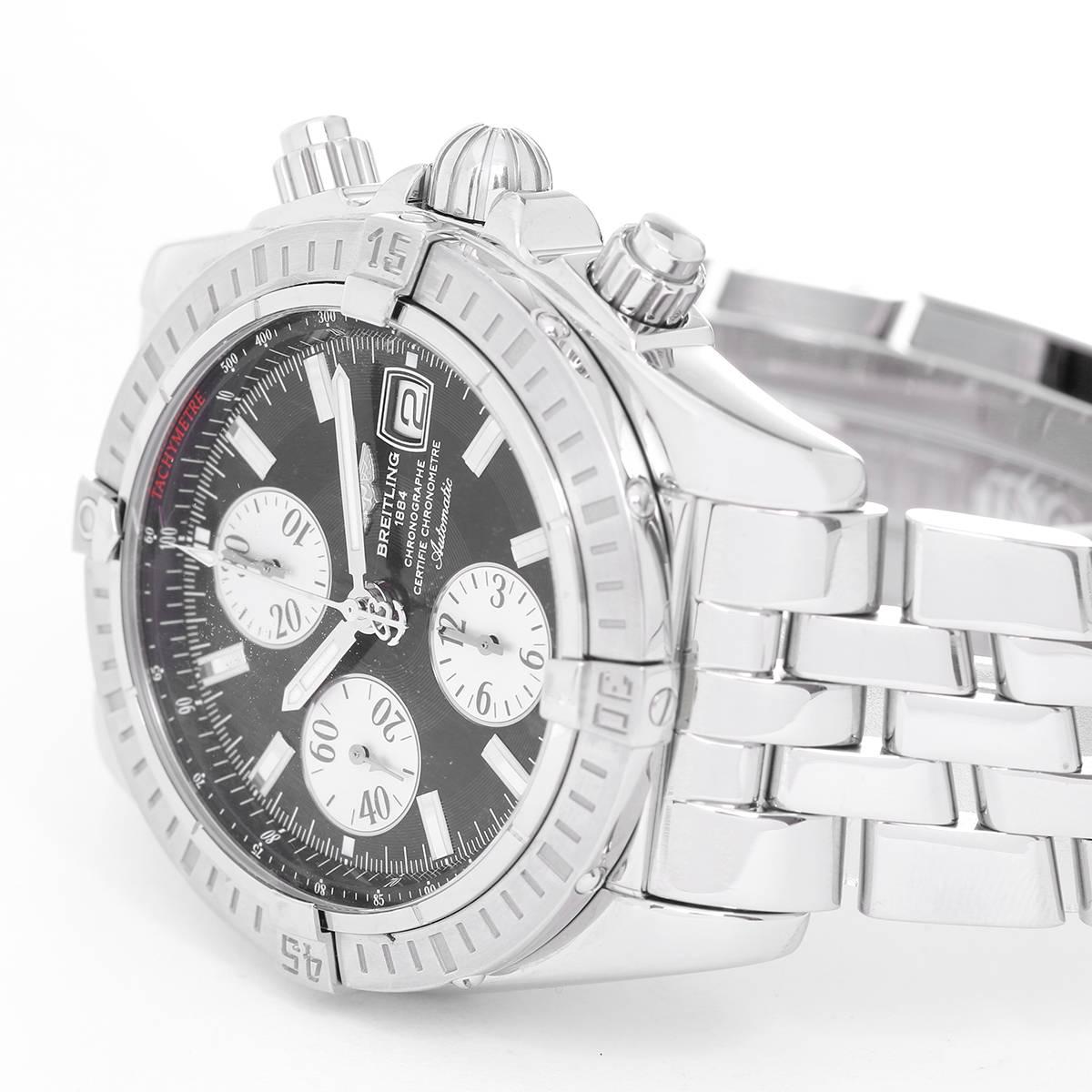 Breitling Stainless Steel Chronomat Evolution Automatic Wristwatch In Excellent Condition In Dallas, TX