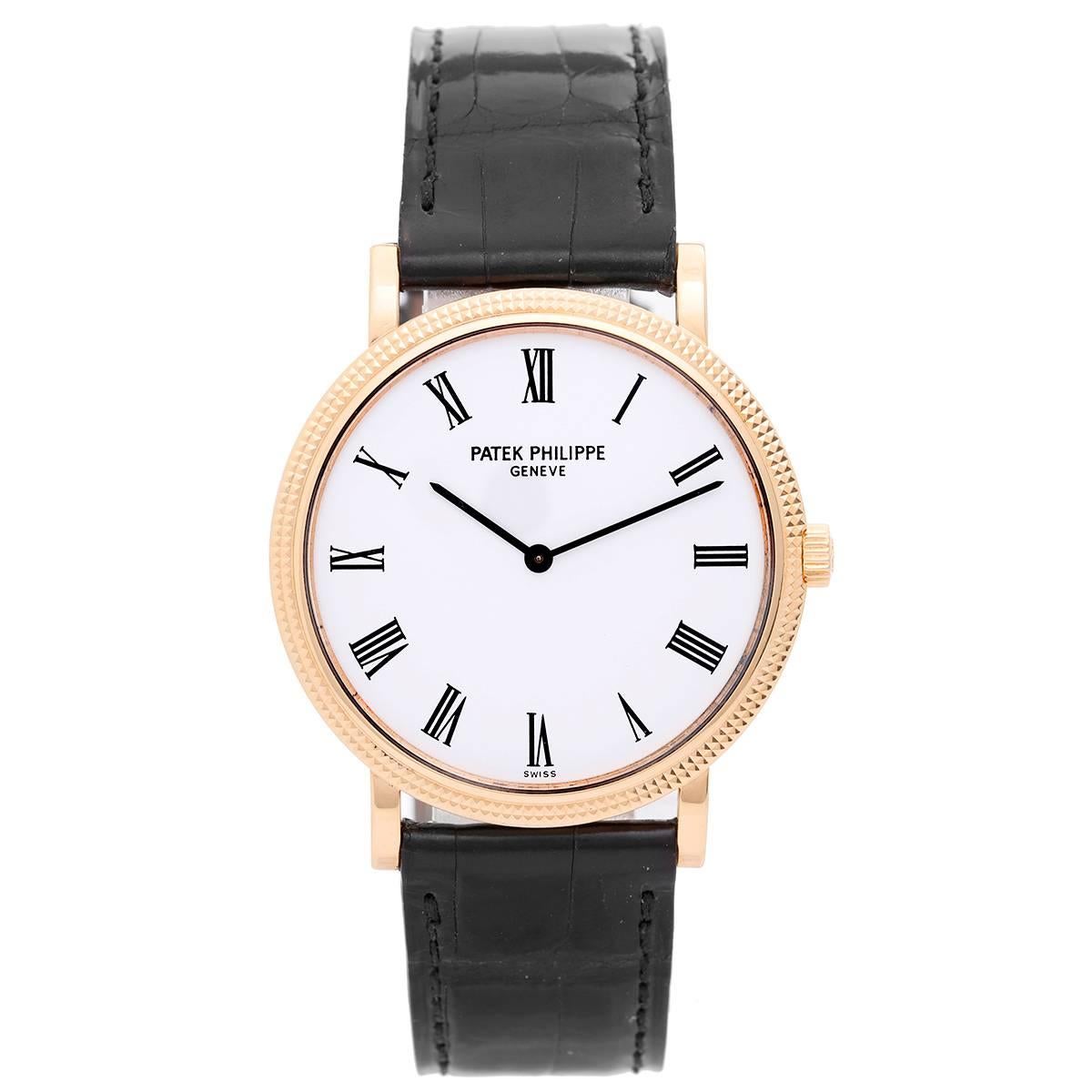 Patek Philippe White Gold Calatrava Automatic Wristwatch Ref 5120 J or 5120J
