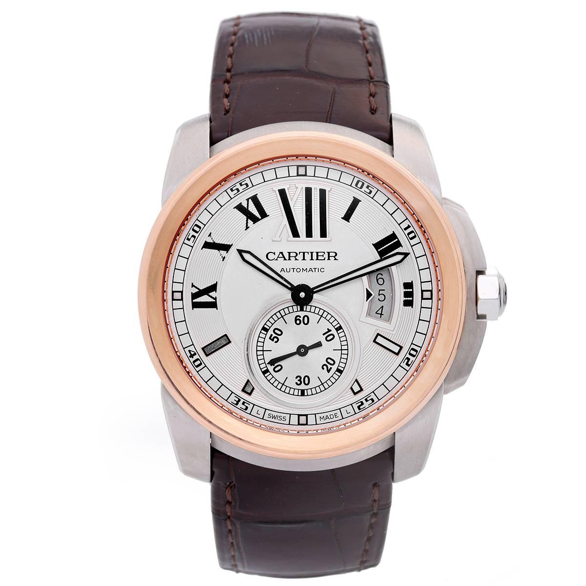 Cartier Calibre de Cartier Rose Gold Stainless Steel Automatic