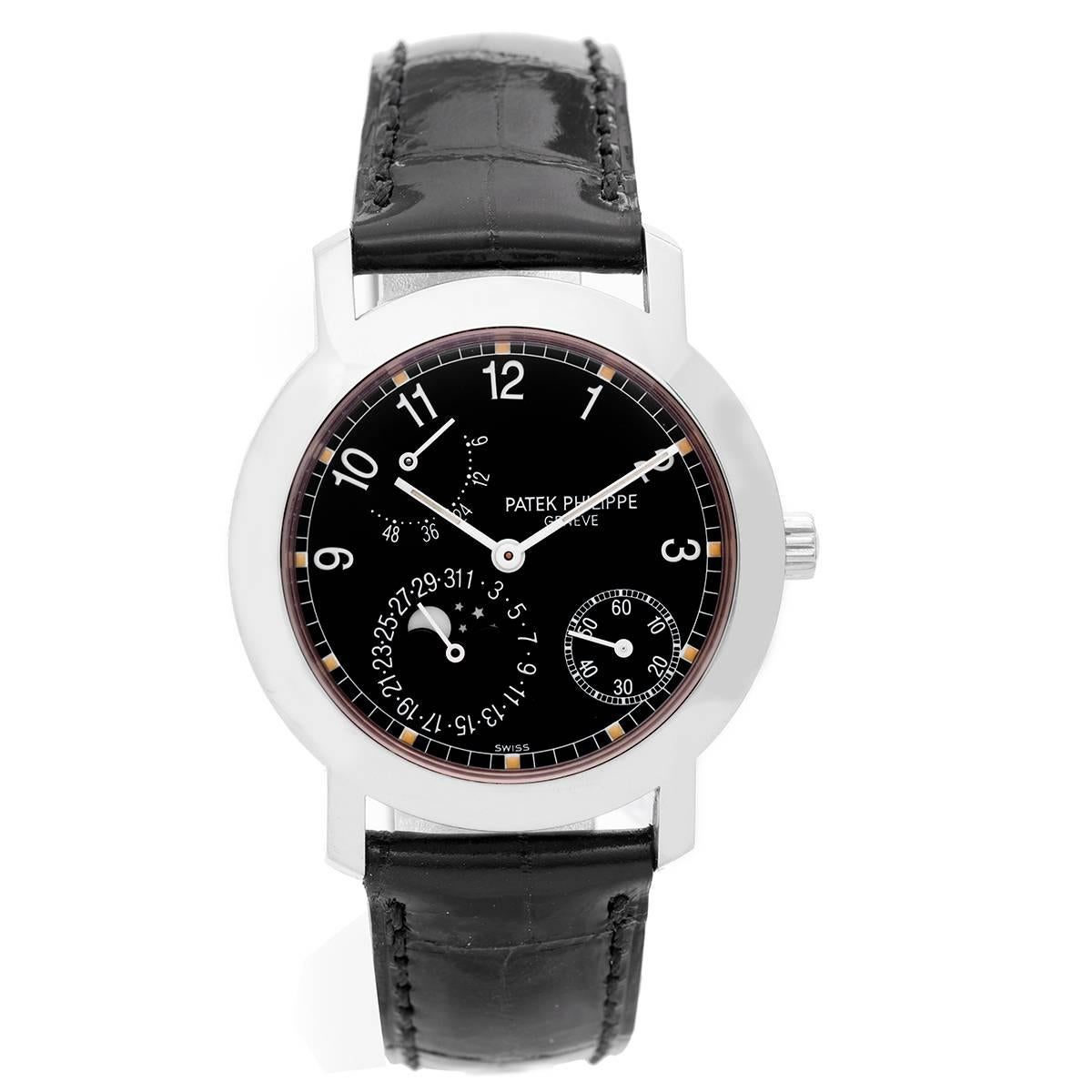 Patek Philippe White Gold Annual Calendar Automatic Wristwatch Ref 5055 G