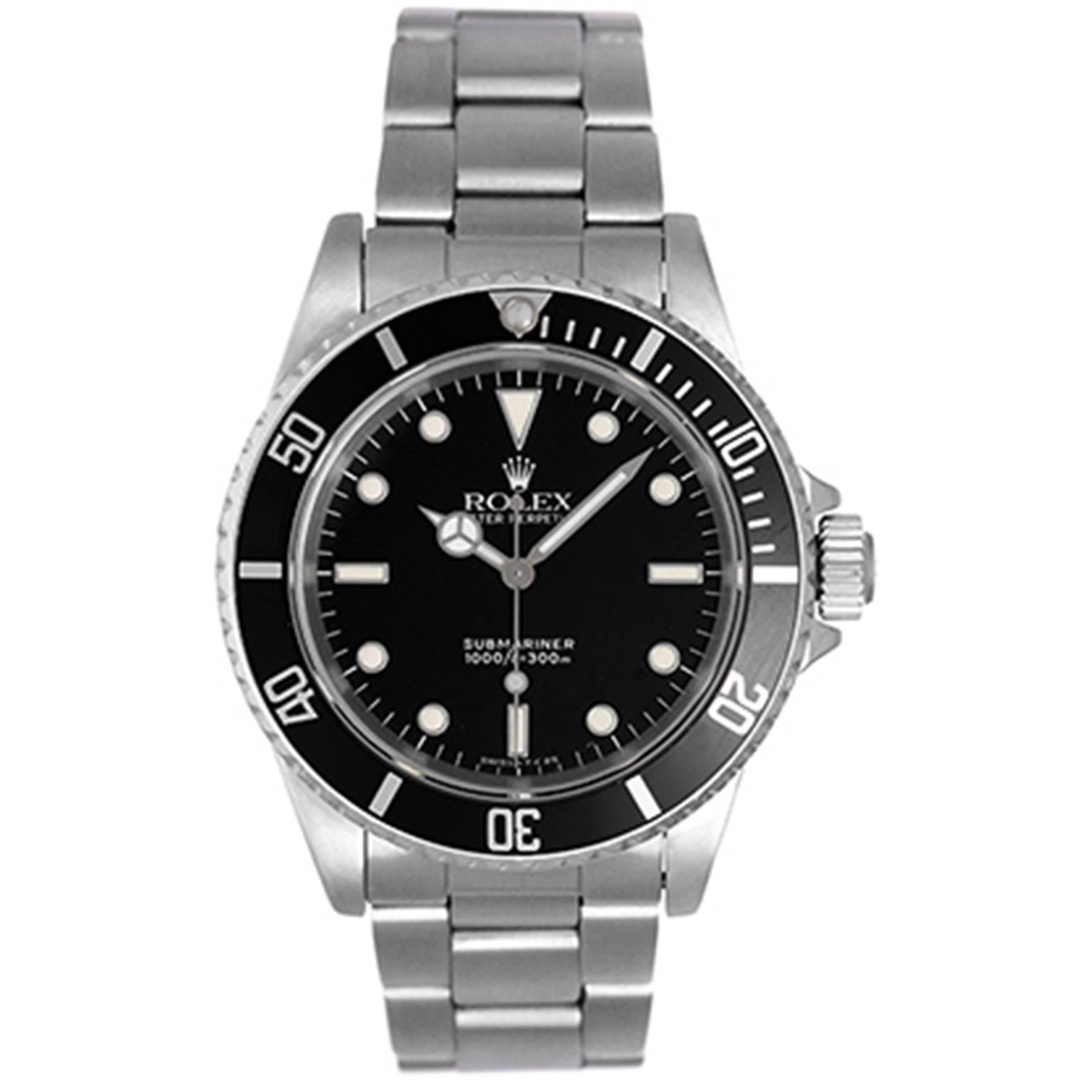 Rolex Stainless Steel Submariner Automatic Wristwatch Ref 4060