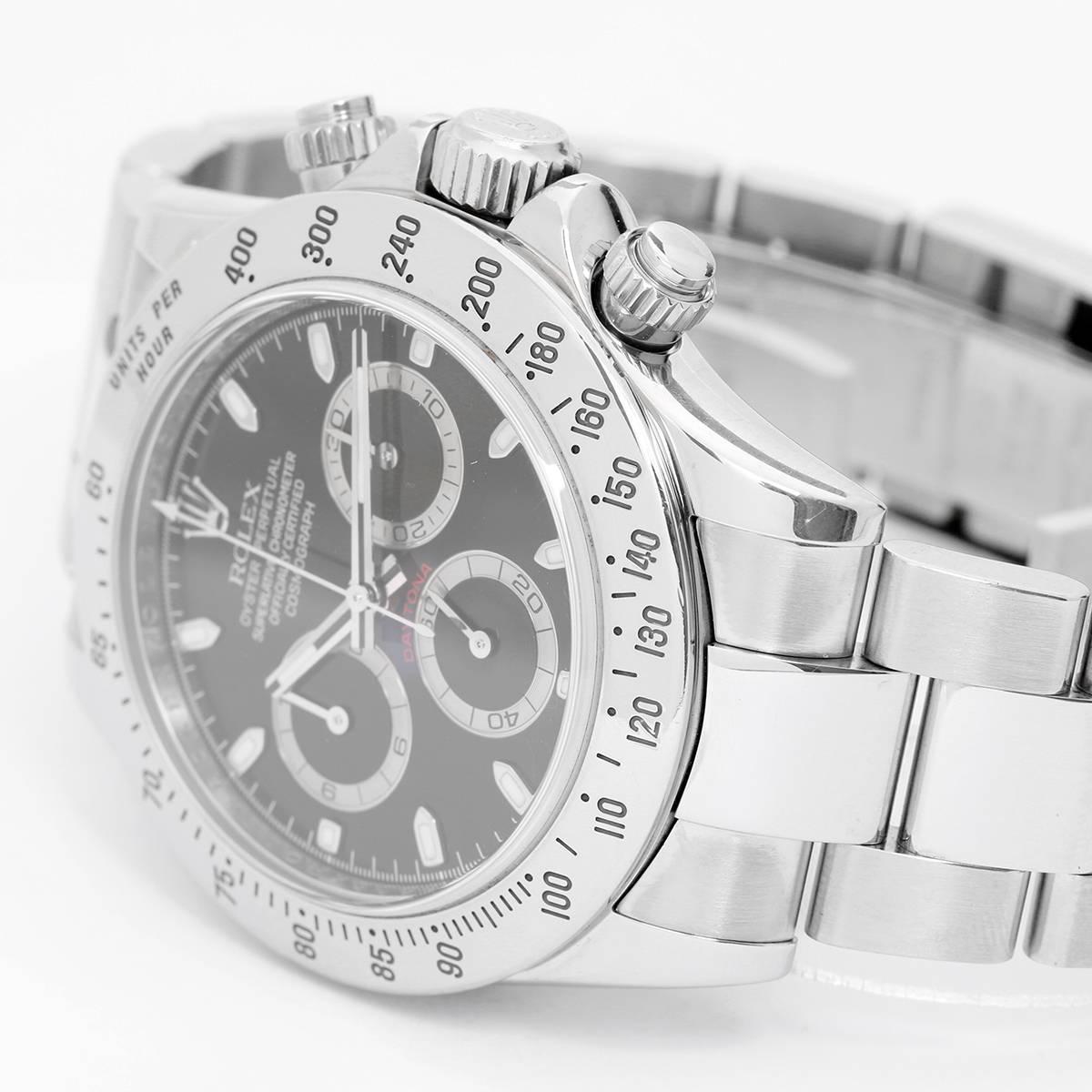 Rolex Stainless Steel Cosmograph Daytona Automatic Wristwatch Ref 116520 In Excellent Condition In Dallas, TX