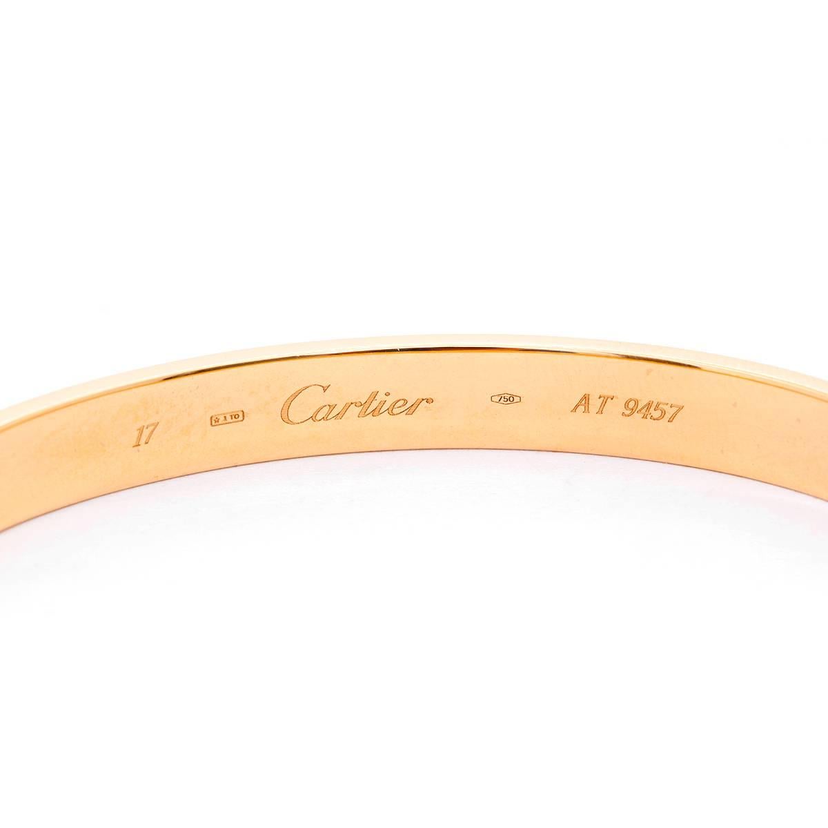 Women's Cartier Love Bracelet Yellow Gold with Screwdriver