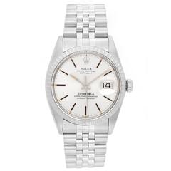 Rolex Tiffany & Co. Datejust Steel Automatic Wristwatch