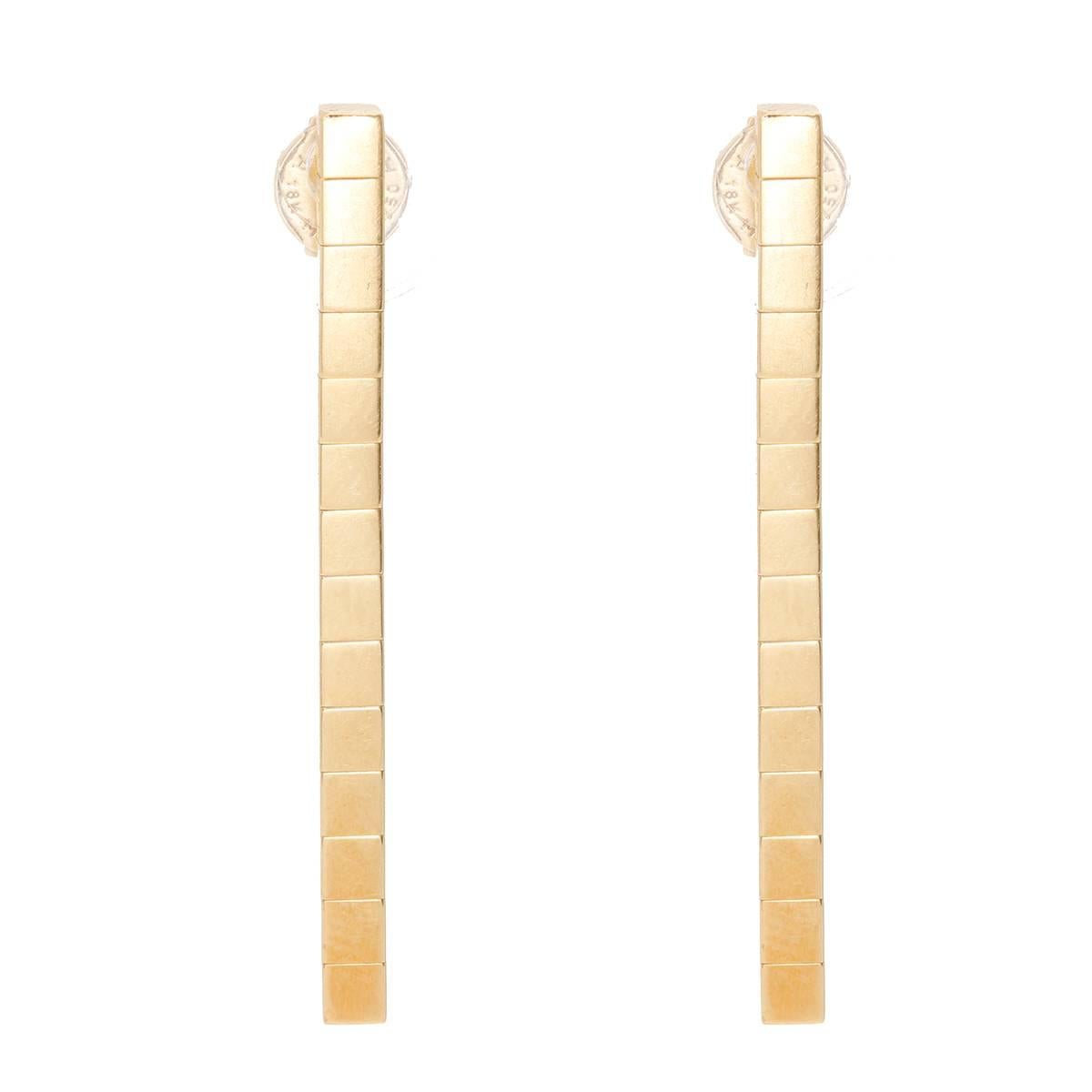 Cartier Lanieres Yellow Gold Drop Earrings