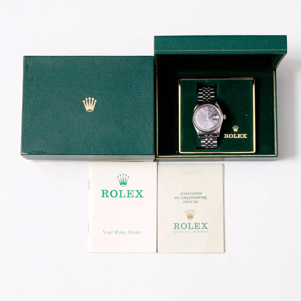 Women's or Men's Rolex Stainless Steel Datejust Automatic Wristwatch Ref 1601