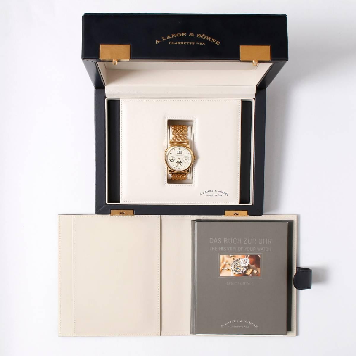 A. Lange & Sohne Yellow Gold Langematik Perpetual Calendar Automatic Wristwatch 1