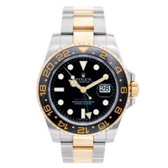 Rolex yellow gold stainless steel GMT-Master II Automatic wristwatch 