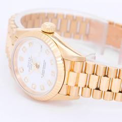 Rolex Ladies President Yellow Gold Diamond Wristwatch Ref 79178