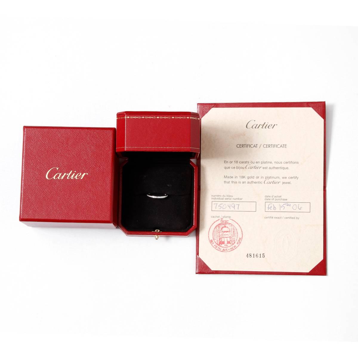 Women's Cartier Diamond Platinum Ring