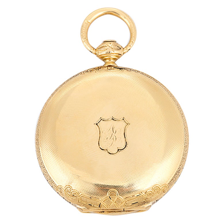 Charles E. Jacot Yellow Gold Mid to Late 19th Century Pocket Watch