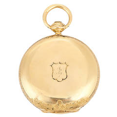 Charles E. Jacot Yellow Gold Mid to Late 19th Century Pocket Watch