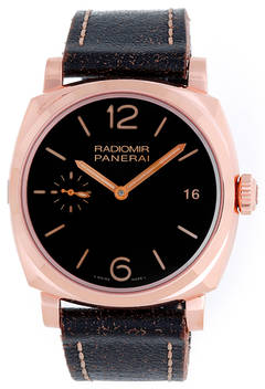 Vintage Panerai Rose Gold Radiomir Manual Wind Wristwatch Ref PAM 515