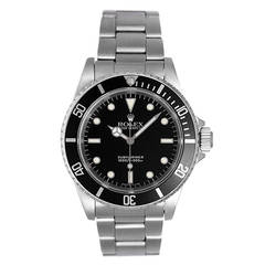 Vintage Rolex Stainless Steel Submariner Wristwatch Ref 14060