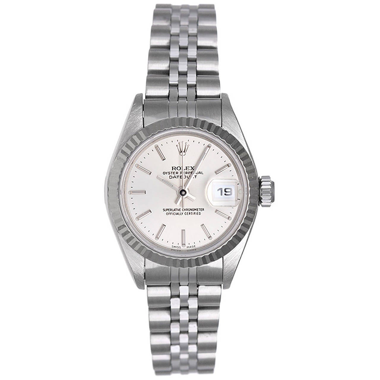 Rolex Lady's Stainless Steel Datejust Wristwatch Ref 79174