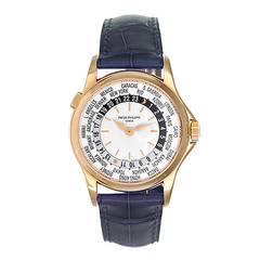 Vintage Patek Philippe Yellow Gold World Time Wristwatch  Ref 5110J or 5110-J