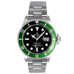 Rolex Stainless Steel Submariner Anniversary Edition Wristwatch Ref 16610 LV