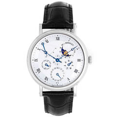 Breguet White Gold Perpetual Calendar Power Reserve Wristwatch